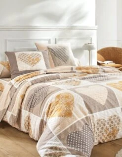 Linge De Lit Lovely En Flanelle Imprimé Coeurs