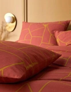 Linge De Lit Geoffroy En Coton à Motifs Graphiques -Maison Douceur Promos Magasin 100043 C00 zoomx vue3