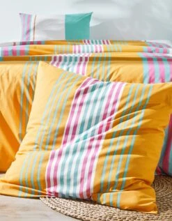 Linge De Lit Détroit En Coton Imprimé Rayures 12 Linge De Lit Détroit En Coton Imprimé Rayures -Maison Douceur Promos Magasin 100055 C00 zoomx vue6