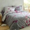 Linge De Lit Célestine En Coton Imprimé Fleurs Et Papillons