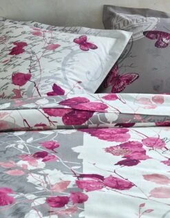 Linge De Lit Célestine En Coton Imprimé Fleurs Et Papillons -Maison Douceur Promos Magasin 100077 C01 zoomx vue6