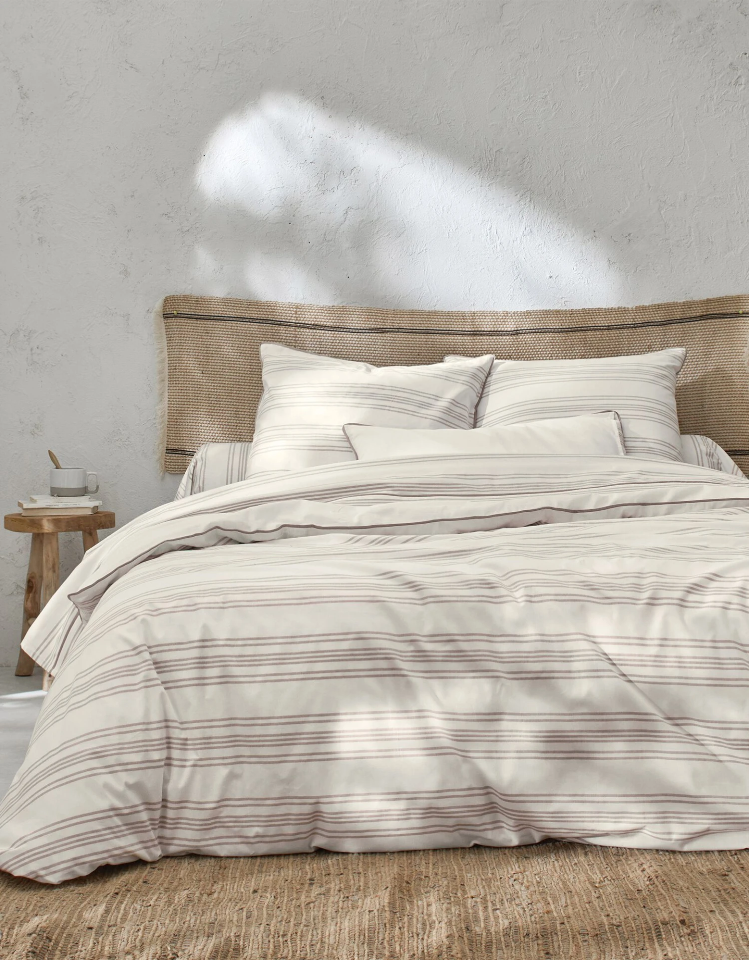 Linge De Lit Eugénie Rayures Tissés Teints - Coton 2 Linge De Lit Eugénie Rayures Tissés Teints - Coton – Image 2