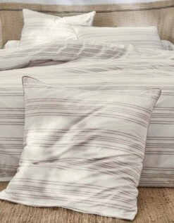 Linge De Lit Eugénie Rayures Tissés Teints - Coton 7 Linge De Lit Eugénie Rayures Tissés Teints - Coton -Maison Douceur Promos Magasin 100104 C01 zoomx vue3