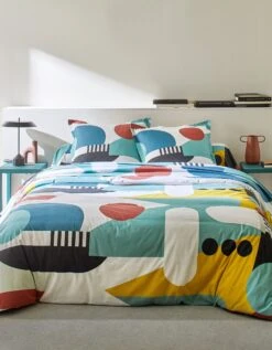 Linge De Lit Block En Coton