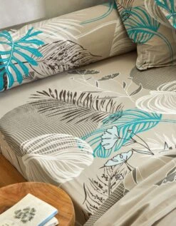 Linge De Lit Jane En Coton Imprimé Feuillages -Maison Douceur Promos Magasin 100149 C01 zoomx vue6