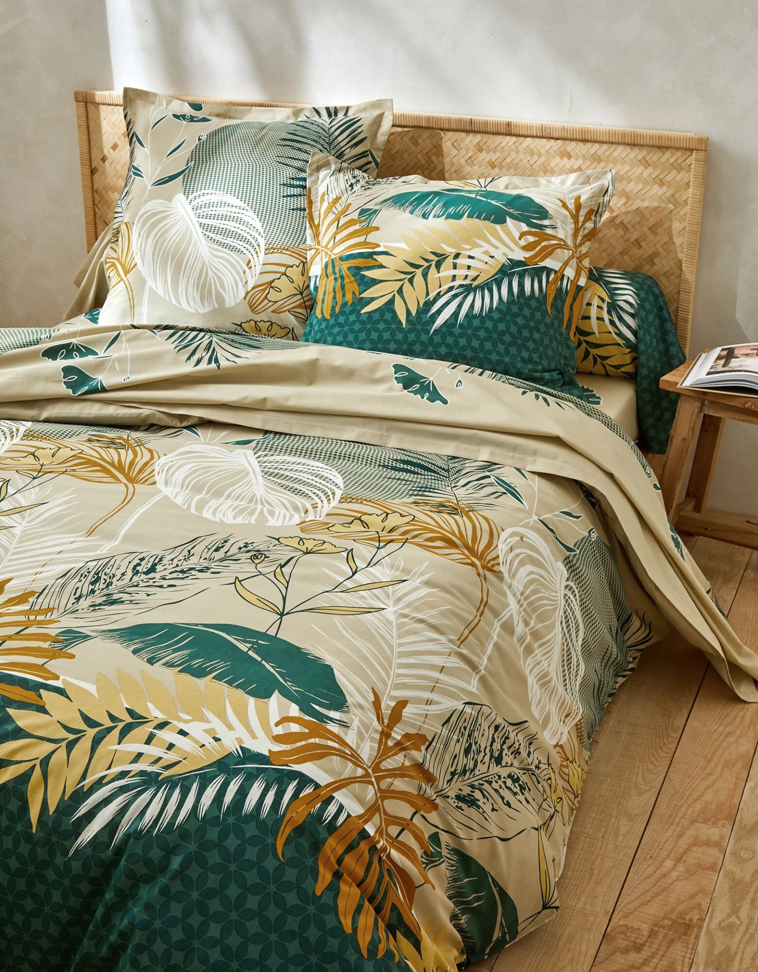 Linge De Lit Jane En Coton Imprimé Feuillages 2 Linge De Lit Jane En Coton Imprimé Feuillages – Image 2