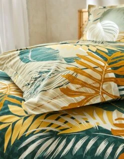 Linge De Lit Jane En Coton Imprimé Feuillages 9 Linge De Lit Jane En Coton Imprimé Feuillages -Maison Douceur Promos Magasin 100149 C04 zoomx vue3