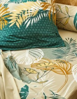 Linge De Lit Jane En Coton Imprimé Feuillages 13 Linge De Lit Jane En Coton Imprimé Feuillages -Maison Douceur Promos Magasin 100149 C04 zoomx vue7