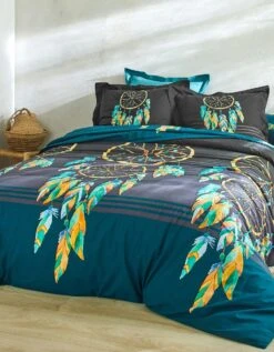 Linge De Lit Plumes En Coton Imprimé Attrape-rêves -Maison Douceur Promos Magasin 100155 C04 zoomx vue4