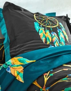 Linge De Lit Plumes En Coton Imprimé Attrape-rêves -Maison Douceur Promos Magasin 100155 C04 zoomx vue5