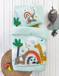 Linge De Lit Enfant Noé Imprimé 1 Personne - Coton