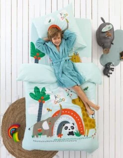 Linge De Lit Enfant Noé Imprimé 1 Personne - Coton -Maison Douceur Promos Magasin 100411 C01 zoomx vue3