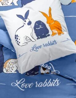 Linge De Lit Rabbit En Coton Imprimé Lapins -Maison Douceur Promos Magasin 100541 C01 zoomx vue4