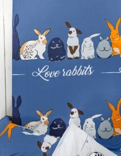 Linge De Lit Rabbit En Coton Imprimé Lapins -Maison Douceur Promos Magasin 100541 C01 zoomx vue5