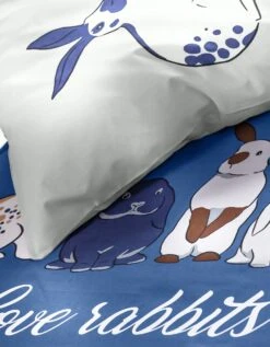 Linge De Lit Rabbit En Coton Imprimé Lapins -Maison Douceur Promos Magasin 100541 C01 zoomx vue6