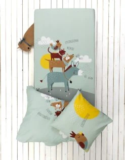 Linge De Lit Enfant Cocorico Imprimé 1 Personne - Coton -Maison Douceur Promos Magasin 100550 C01 zoomx vue3