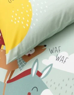 Linge De Lit Enfant Cocorico Imprimé 1 Personne - Coton -Maison Douceur Promos Magasin 100550 C01 zoomx vue4