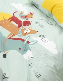Linge De Lit Enfant Cocorico Imprimé 1 Personne - Coton -Maison Douceur Promos Magasin 100550 C01 zoomx vue6