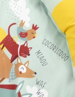 Linge De Lit Enfant Cocorico Imprimé 1 Personne - Coton -Maison Douceur Promos Magasin 100550 C01 zoomx vue7