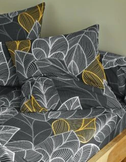Linge De Lit Elsa En Polycoton à Motifs Feuilles -Maison Douceur Promos Magasin 100552 C04 zoomx vue4