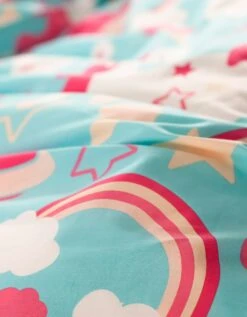 Linge De Lit Enfant à Motif Licorne En Coton Biologique, éco-responsable -Maison Douceur Promos Magasin 100576 C01 zoomx vue5