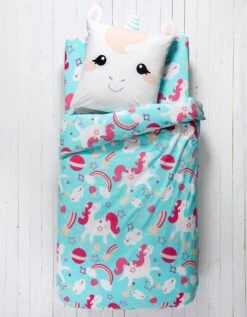 Linge De Lit Enfant à Motif Licorne En Coton Biologique, éco-responsable -Maison Douceur Promos Magasin 100576 C01 zoomx vue6