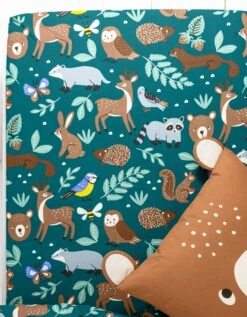 Linge De Lit Enfant à Motifs Ourson En Coton Biologique, éco-responsable -Maison Douceur Promos Magasin 100580 C01 zoomx vue4