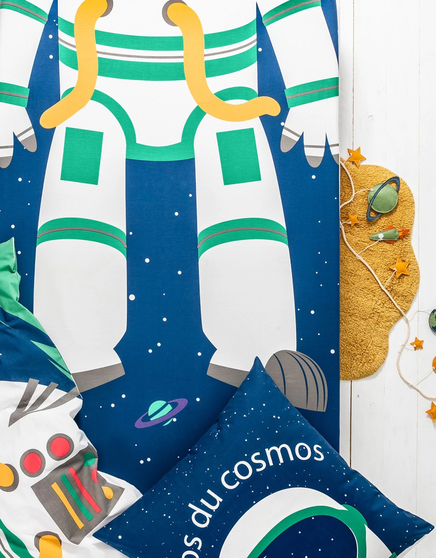 Linge De Lit Enfant Déguisement Cosmos En Coton 6 Linge De Lit Enfant Déguisement Cosmos En Coton – Image 6