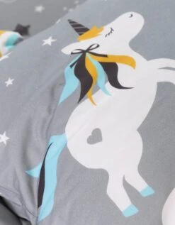 Linge De Lit Enfant Lilou Imprimé Licorne 1 Personne - Coton -Maison Douceur Promos Magasin 100586 C01 zoomx vue5
