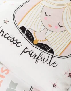 Linge De Lit Enfant Blanche Imprimé 1 Personne - Coton -Maison Douceur Promos Magasin 100588 C01 zoomx vue4