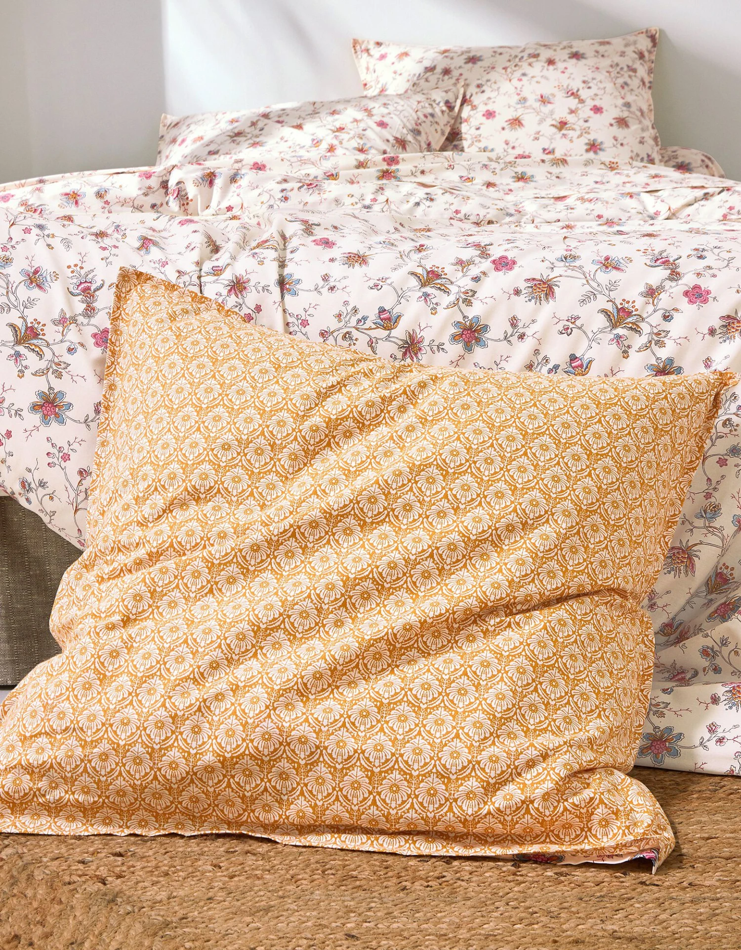 Linge De Lit Margaux En Coton Imprimé Fleurs Perses 3 Linge De Lit Margaux En Coton Imprimé Fleurs Perses – Image 3