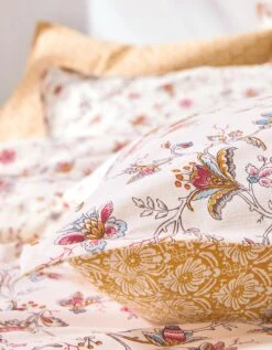 Linge De Lit Margaux En Coton Imprimé Fleurs Perses 10 Linge De Lit Margaux En Coton Imprimé Fleurs Perses -Maison Douceur Promos Magasin 100600 C01 zoomx vue5