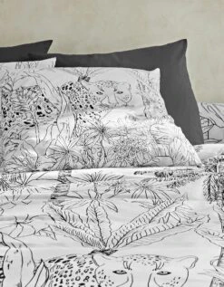 Linge De Lit Botanic En Coton Imprimé Jungle Léopard -Maison Douceur Promos Magasin 100610 C01 zoomx vue5