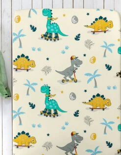 Linge De Lit Enfant à Motifs Skate Dinoroul 1 Personne - Coton -Maison Douceur Promos Magasin 100618 C01 zoomx vue3