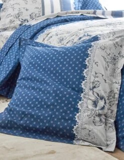Linge De Lit Gabrielle En Flanelle Imprimé Fleurs Et Dentelle -Maison Douceur Promos Magasin 100785 C03 zoomx vue5