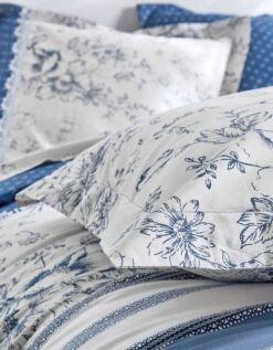 Linge De Lit Gabrielle En Flanelle Imprimé Fleurs Et Dentelle -Maison Douceur Promos Magasin 100785 C03 zoomx vue7