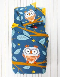 Linge De Lit Enfant Chouki Coton - Imprimé Hibou -Maison Douceur Promos Magasin 100901 C01 zoomx vue3