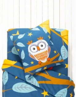 Linge De Lit Enfant Chouki Coton - Imprimé Hibou -Maison Douceur Promos Magasin 100901 C01 zoomx vue4