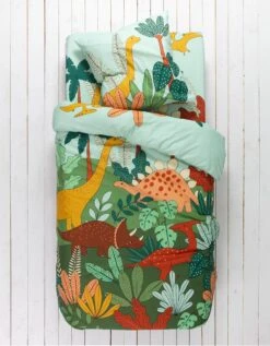 Linge De Lit Enfant Jurassi Coton - Imprimé Dinosaure 9 Linge De Lit Enfant Jurassi Coton - Imprimé Dinosaure -Maison Douceur Promos Magasin 100903 C01 zoomx vue3