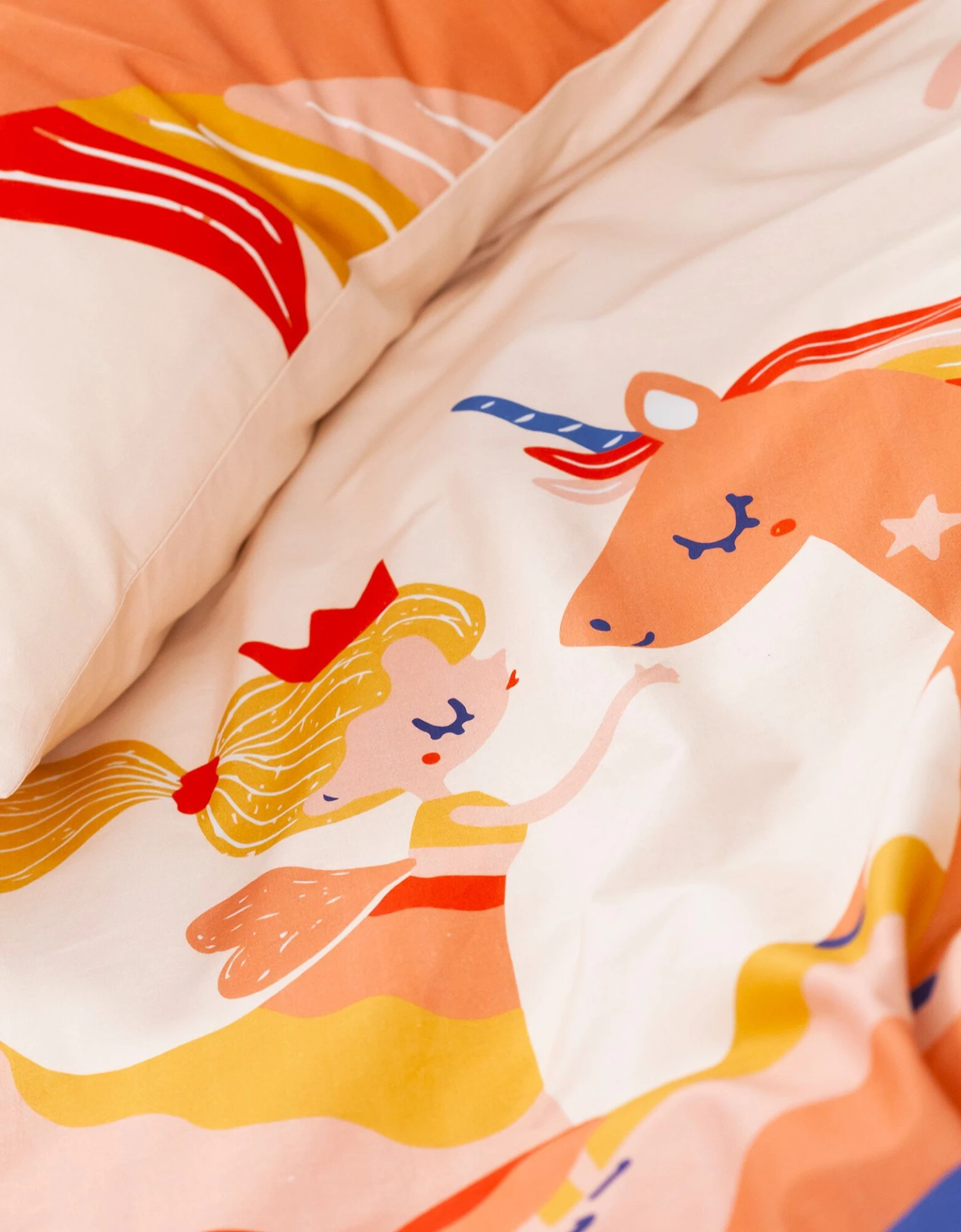 Linge De Lit Enfant Coton - Imprimé Princesse Et Licorne 7 Linge De Lit Enfant Coton - Imprimé Princesse Et Licorne – Image 7