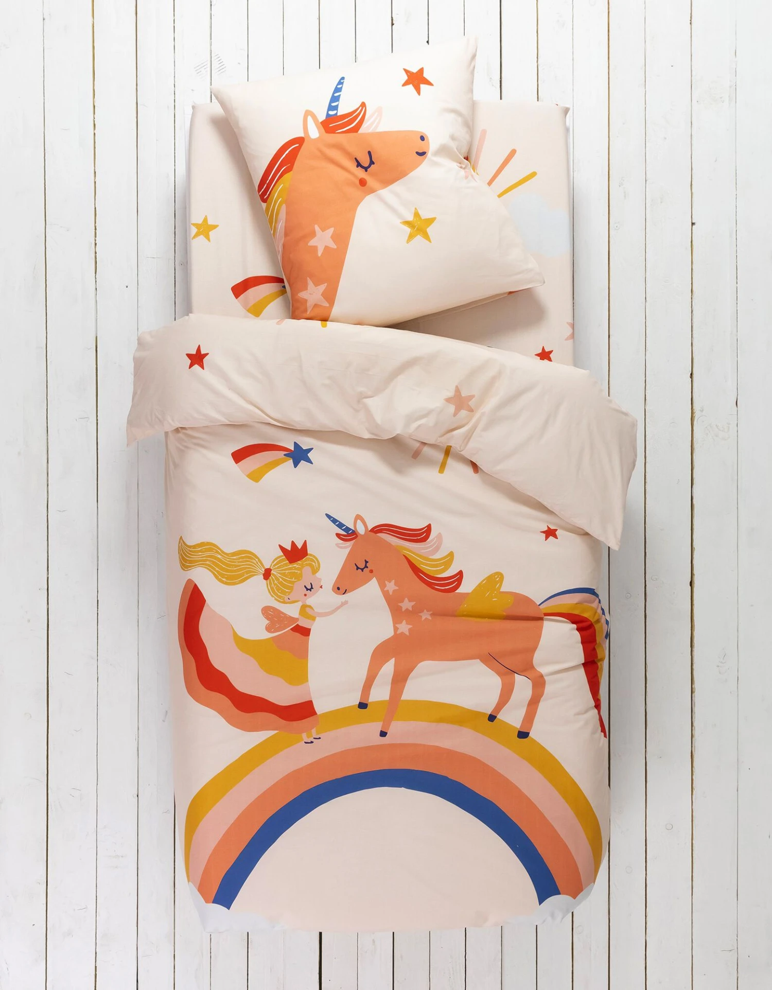 Linge De Lit Enfant Coton - Imprimé Princesse Et Licorne 3 Linge De Lit Enfant Coton - Imprimé Princesse Et Licorne – Image 3
