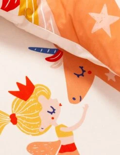 Linge De Lit Enfant Coton - Imprimé Princesse Et Licorne 12 Linge De Lit Enfant Coton - Imprimé Princesse Et Licorne -Maison Douceur Promos Magasin 100905 C01 zoomx vue6
