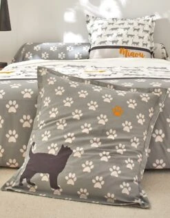 Linge De Lit Robby Imprimé Chats - Coton -Maison Douceur Promos Magasin 100909 C01 zoomx vue6