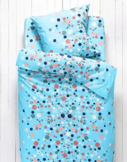 Linge De Lit Enfant Pétillant - Coton Imprimé Bulles Multicolores -Maison Douceur Promos Magasin 100929 C02 zoomx vue3