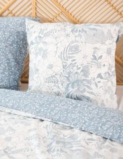 Parure De Lit Toile Imprimé Végétal Bicolore - Microfibre Topcool® -Maison Douceur Promos Magasin 100930 C01 zoomx vue3