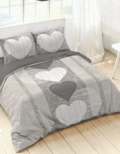 Linge De Lit Coeurs Coton