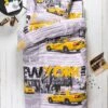 Linge De Lit Enfant Drive - Polycoton Imprimé Taxis New-yorkais