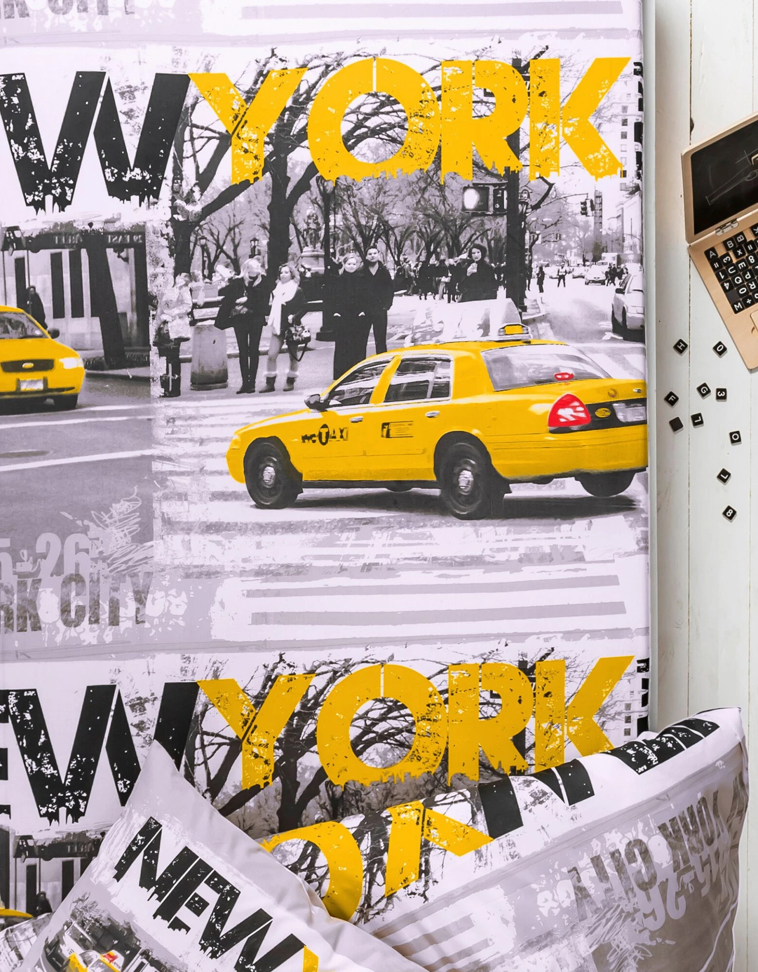 Linge De Lit Enfant Drive - Polycoton Imprimé Taxis New-yorkais 4 Linge De Lit Enfant Drive - Polycoton Imprimé Taxis New-yorkais – Image 4