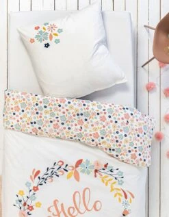 Parure De Lit Hello Fleurs Tulle - Coton -Maison Douceur Promos Magasin 100975 C01 zoomx vue5