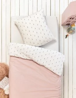 Parure De Lit Enfant Fleurie - Gaze De Coton -Maison Douceur Promos Magasin 100977 C01 zoomx vue4